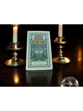 Tattoo Tarot Cards By Ink & Intuition - Mystical Deck For Intuitive Readings & S